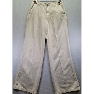 Bamboo Traders Women's Tan Casual Pants Womens Size 6‎ Loose Minimalist Boho